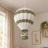 Sıcak Hava Balonu Avize - Çocuk Odası Avizesi – Zeytin Yeşili