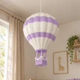 Sıcak Hava Balonu Avize - Çocuk Odası Avizesi – Lila