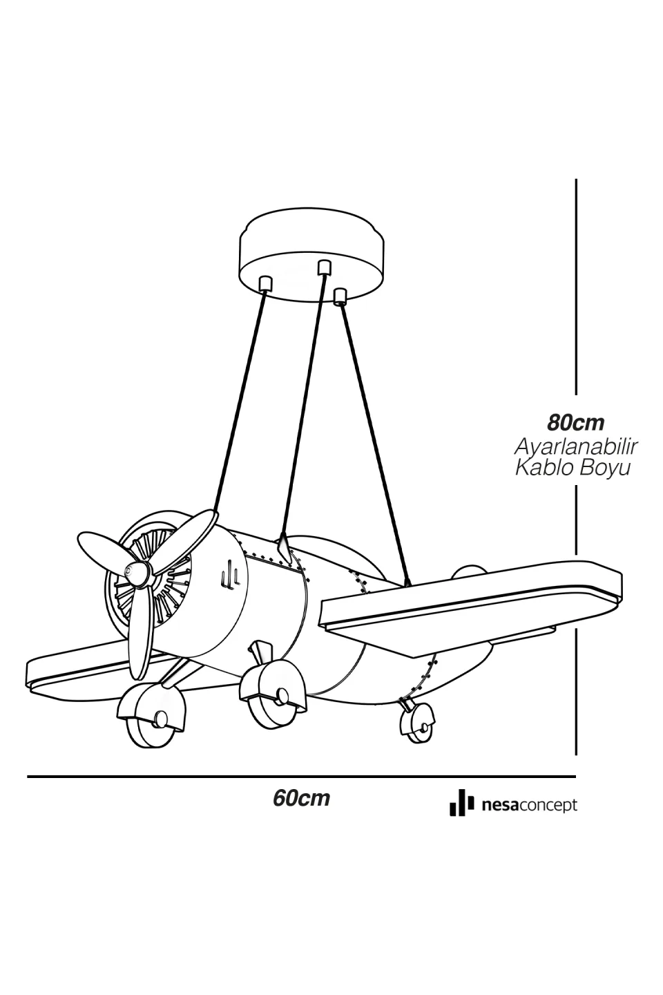 Sarı Küçük Kaşif Uçak Avize genel görünüm
