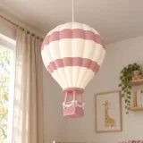 Sıcak Hava Balonu Avize - Çocuk Odası Avizesi – Pudra Pembe